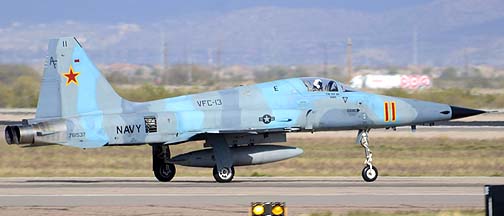 US Navy Northrop F-5N Tiger II 761537 of VFC-13 Saints, Mesa Gateway Airport, March 9, 2012